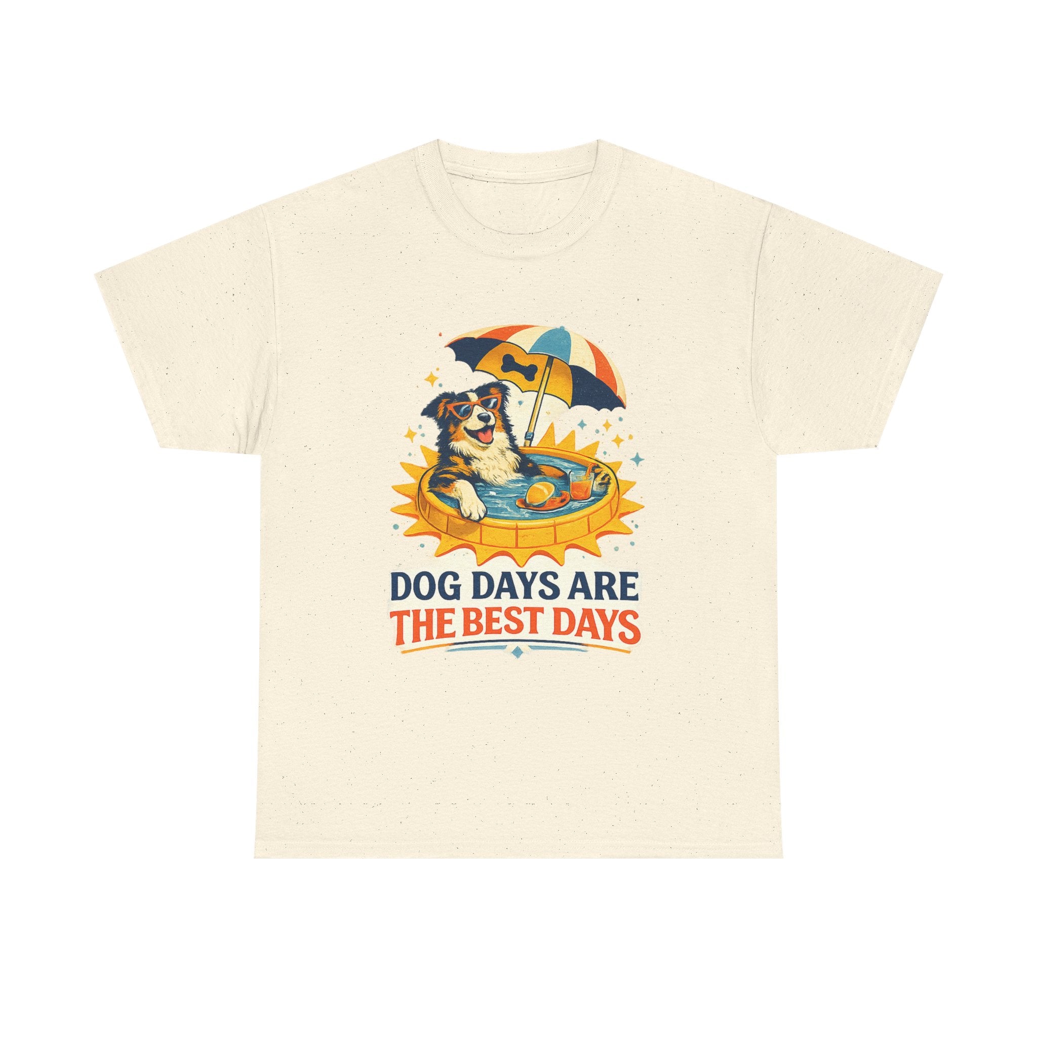 Dog Days Are the Best Days T-shirt in Natural for National Dog Day