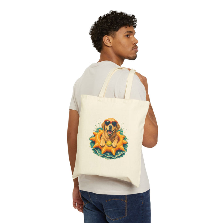Tote Bag — Sunny Retriever Float Beach Tote
