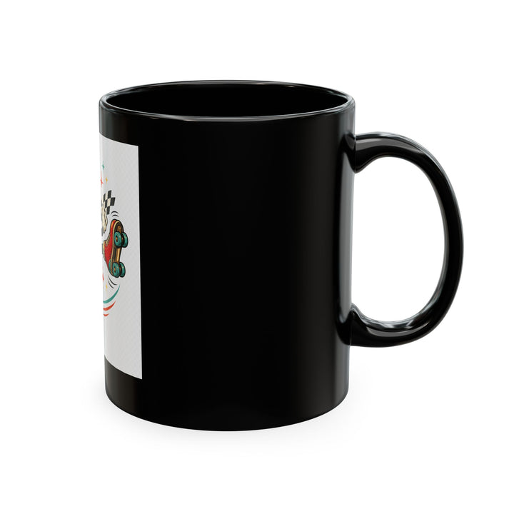 Pizza Racer Mug — Retro Slice Racing Coffee Cup