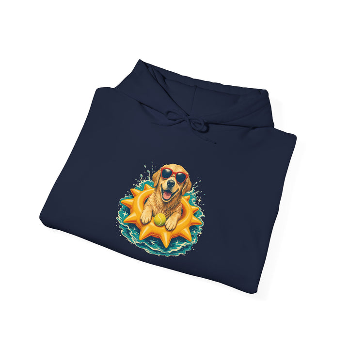 Sunflower Pup Hoodie — Cute Dog Graphic Sweatshirt