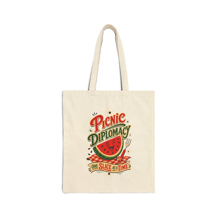 Picnic Diplomacy National Watermelon Day Cotton Canvas Tote