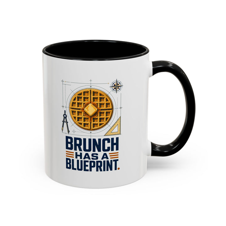 Brunch Blueprint National Waffle Day Accent Coffee Mug