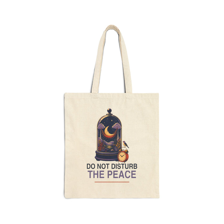 Do Not Disturb the Peace Cotton Canvas Tote