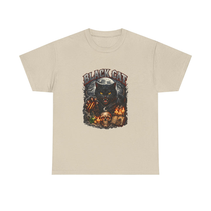 Black Cat Moonlight Unisex T-Shirt