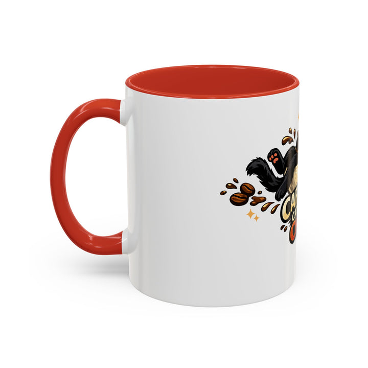 Caffeine, Catitude & Chaos Accent Coffee Mug