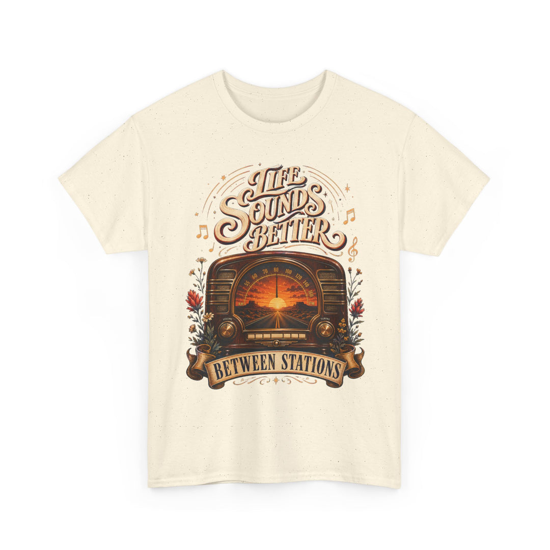 Life Sounds Better Between Stations National Radio Day Unisex T-Shirt