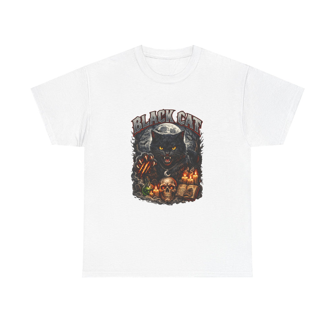 Black Cat Moonlight Unisex T-Shirt