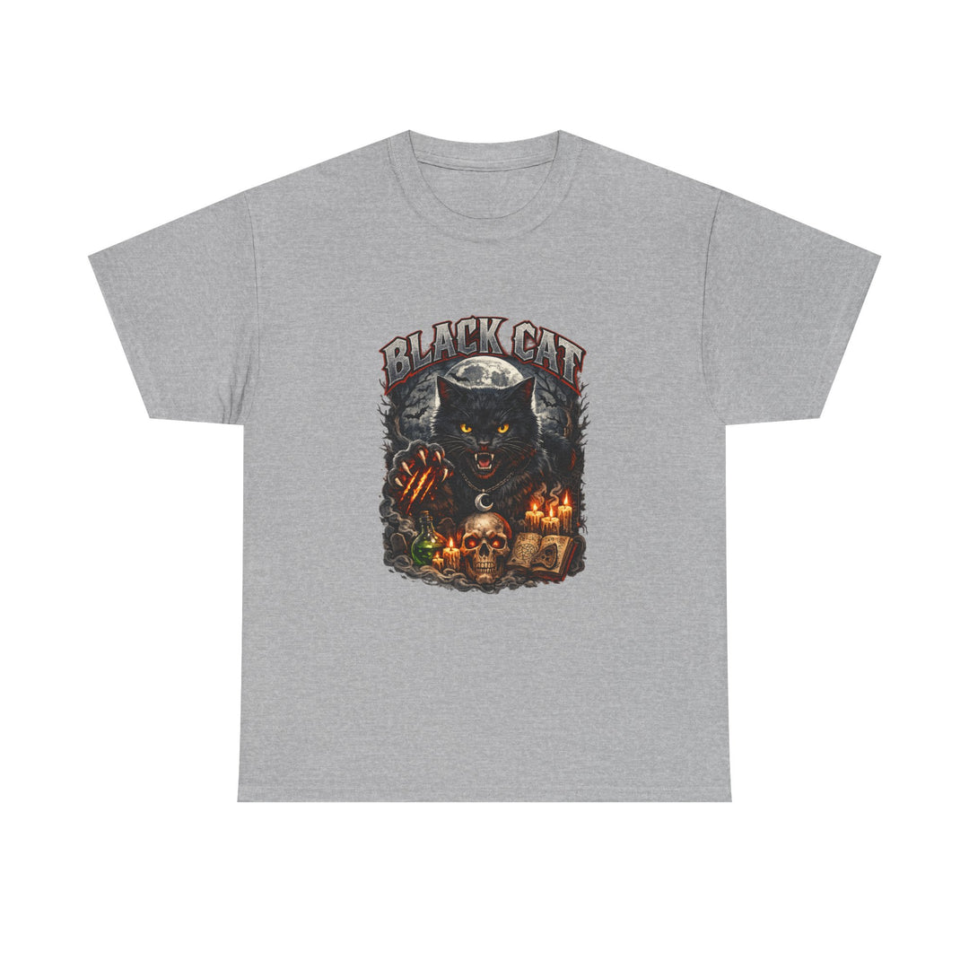 Black Cat Moonlight Unisex T-Shirt