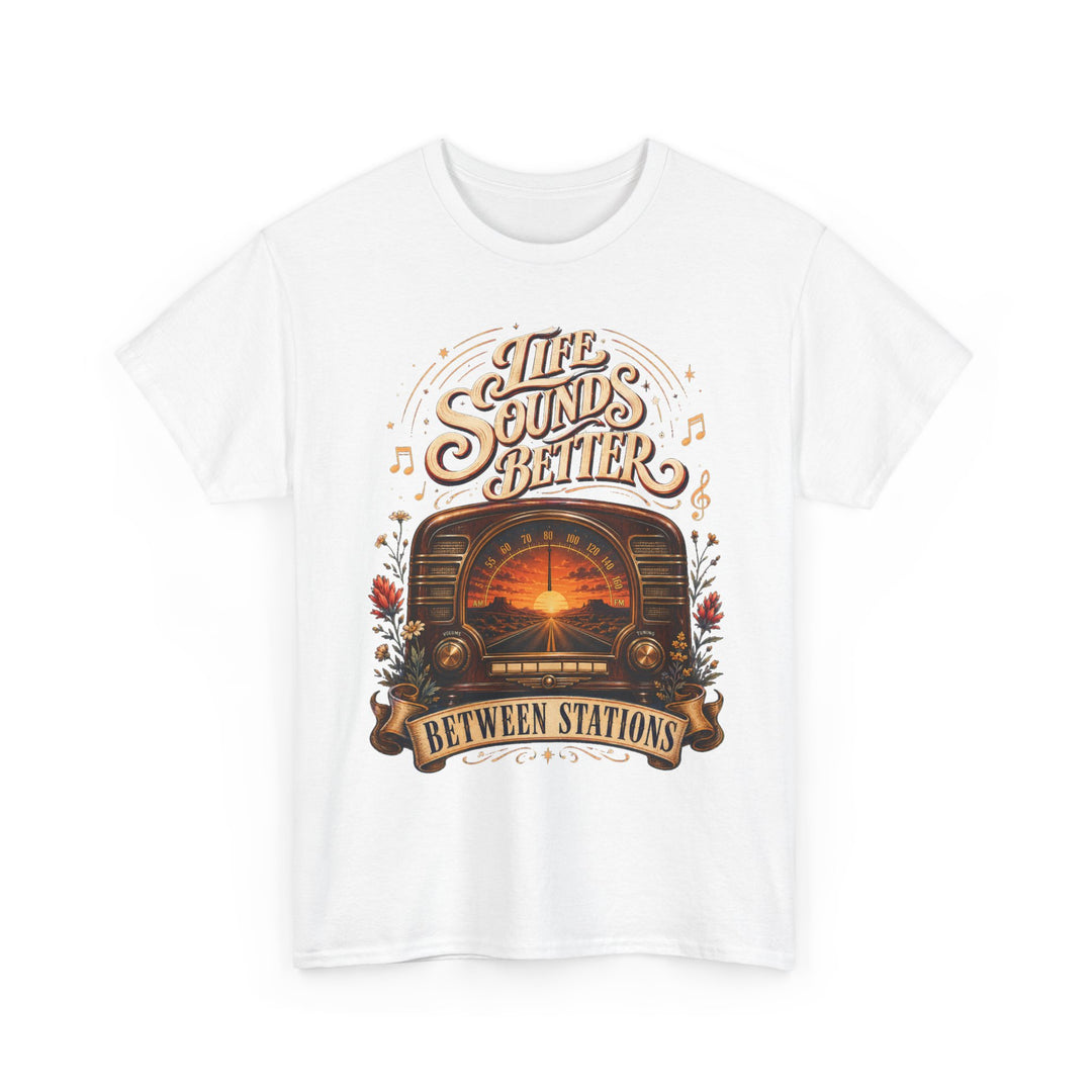 Life Sounds Better Between Stations National Radio Day Unisex T-Shirt