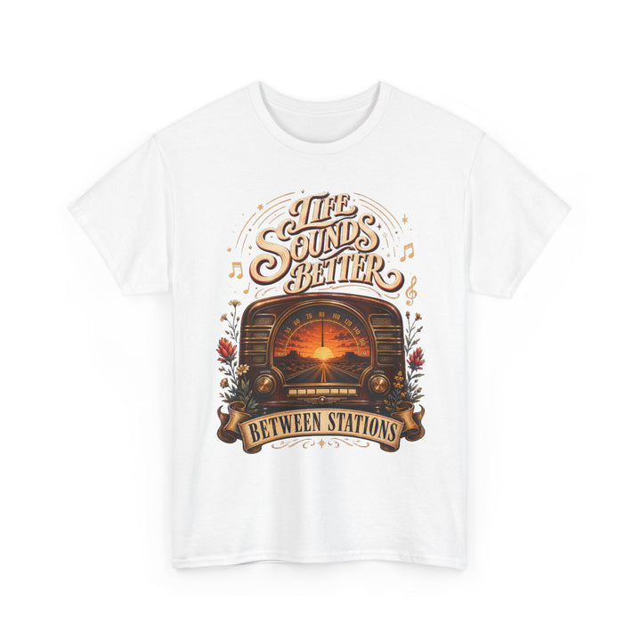 Life Sounds Better Between Stations National Radio Day Unisex T-Shirt