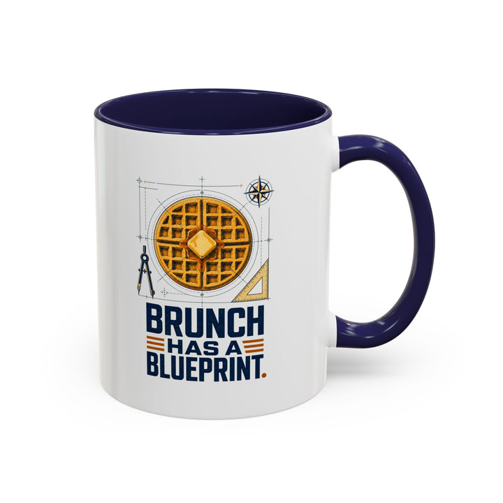 Brunch Blueprint National Waffle Day Accent Coffee Mug