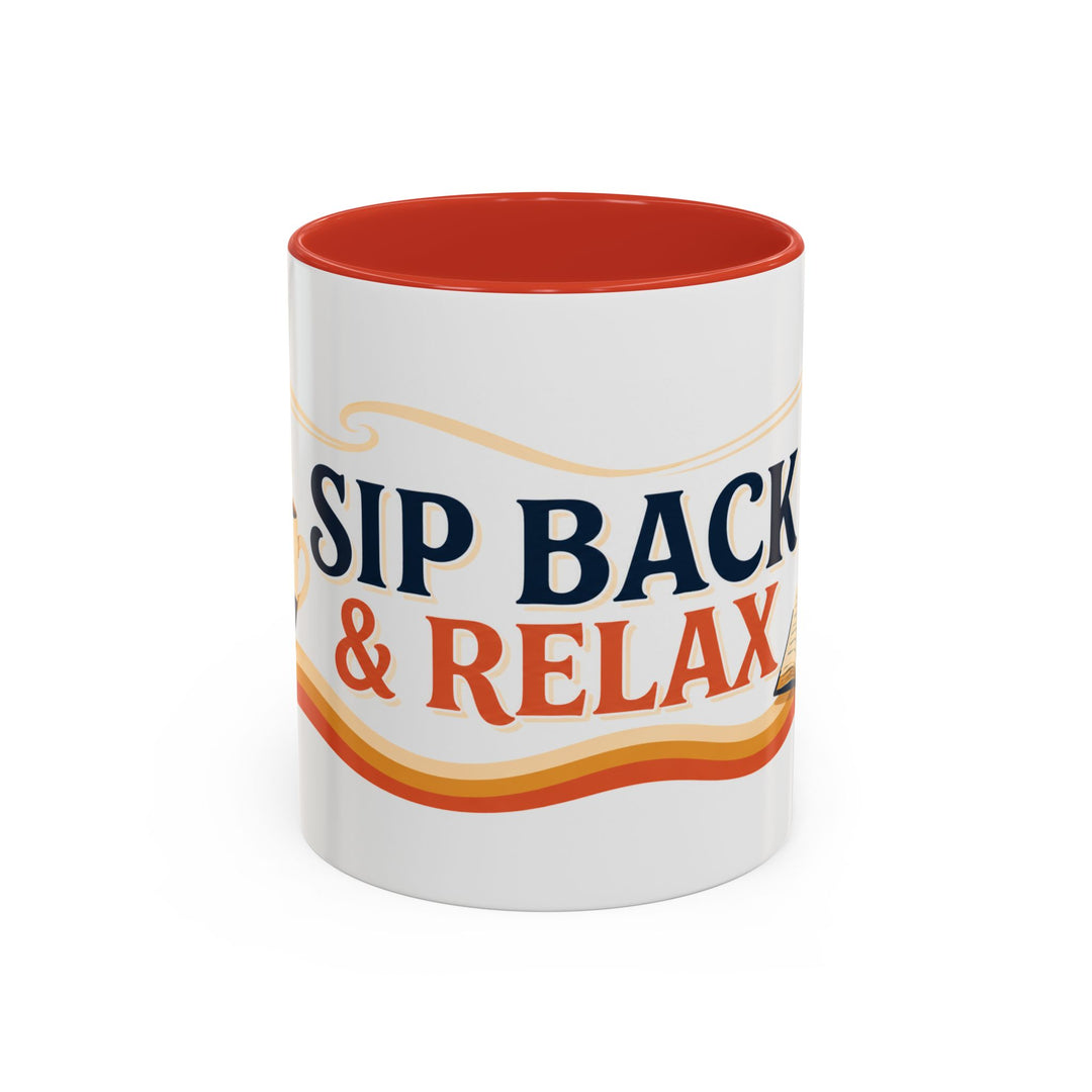 Sip Back and Relax Accent Coffee Mug