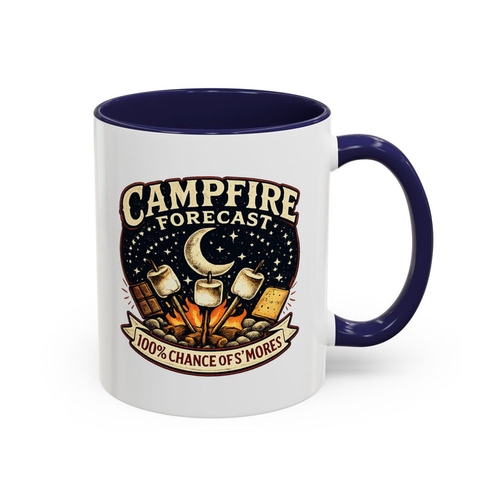 Campfire Forecast National S’mores Day Accent Coffee Mug