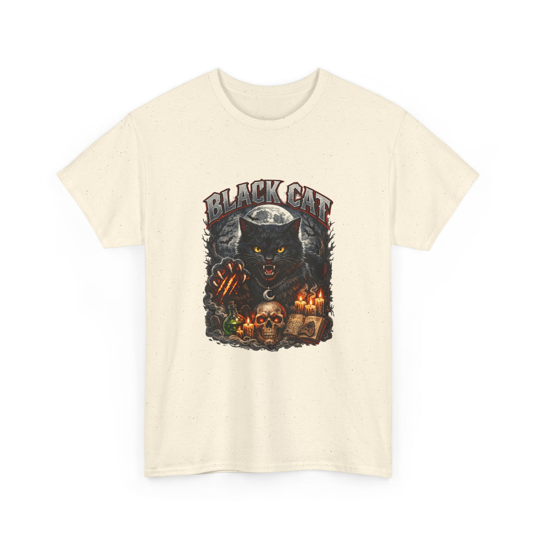 Black Cat Moonlight Unisex T-Shirt