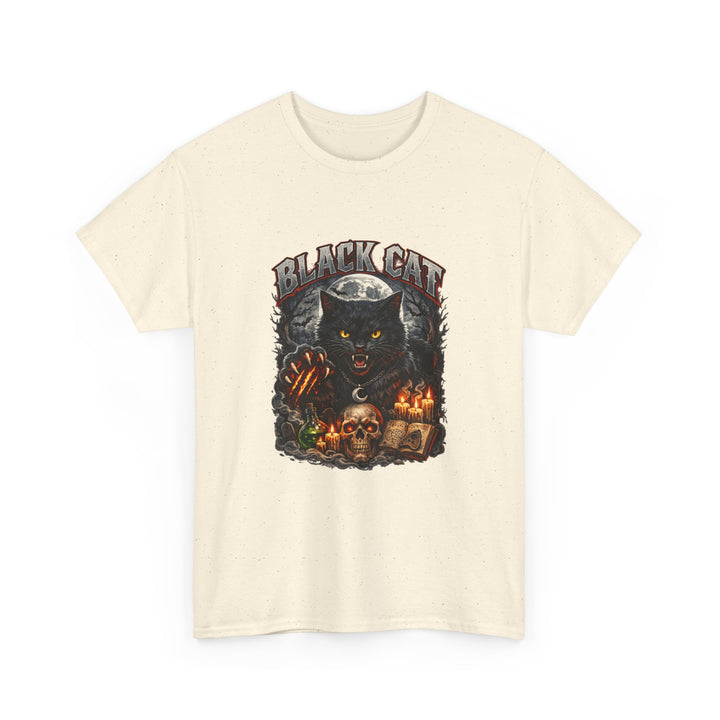 Black Cat Moonlight Unisex T-Shirt