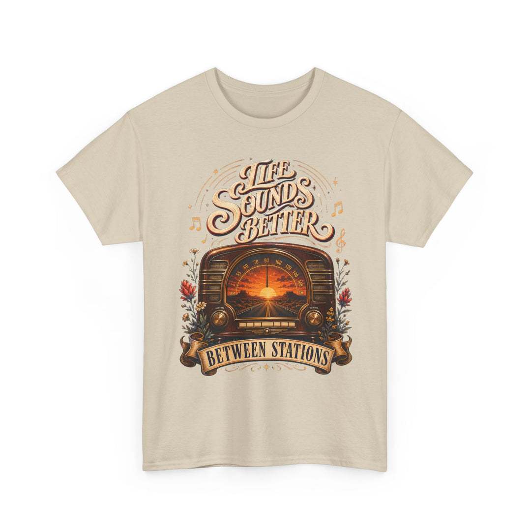 Life Sounds Better Between Stations National Radio Day Unisex T-Shirt