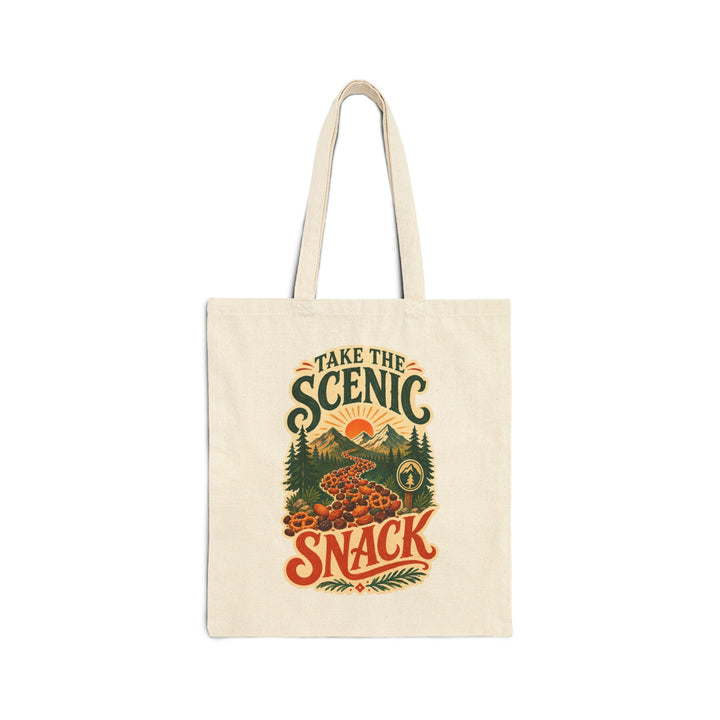 Take the Scenic Snack National Trail Mix Day Cotton Canvas Tote