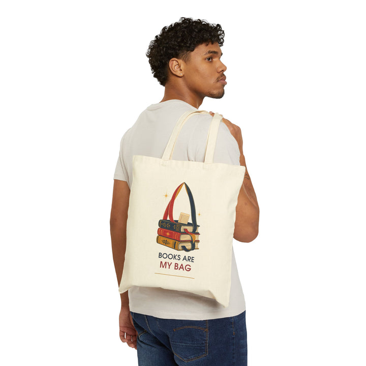 Books Are My Bag Cotton Canvas Tote