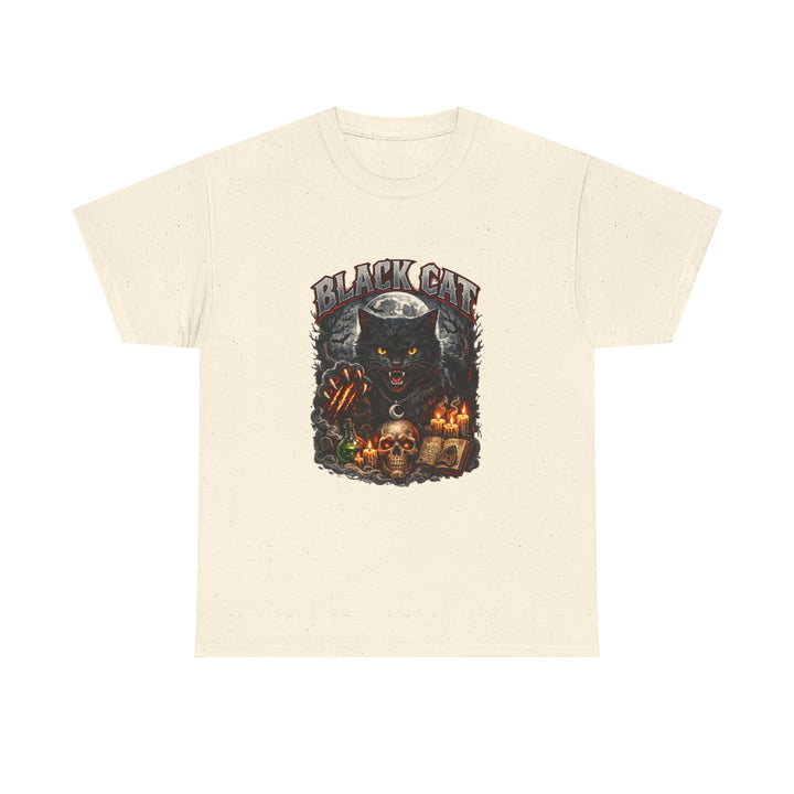 Black Cat Moonlight Unisex T-Shirt