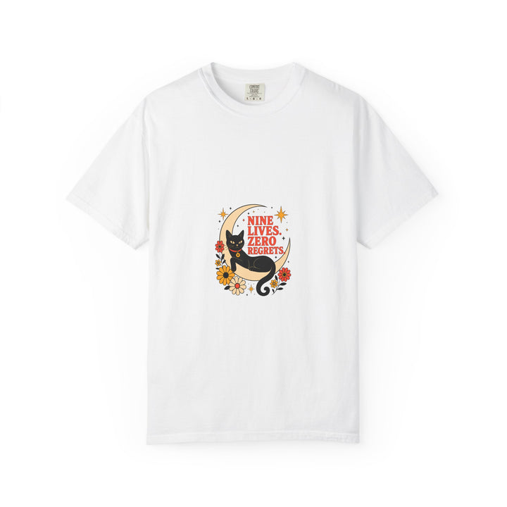 Nine Lives, Zero Regrets Cat T-Shirt
