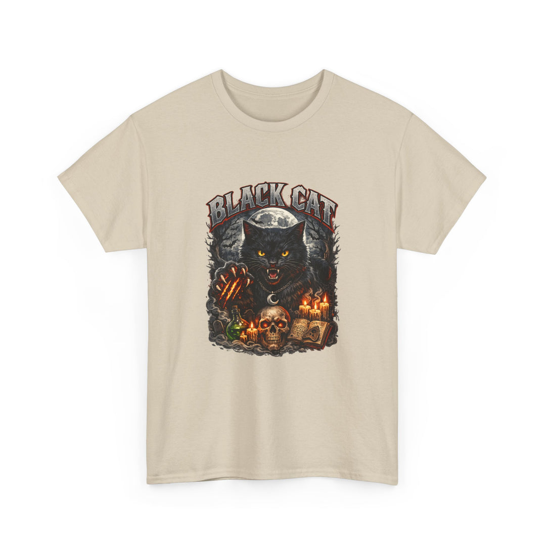 Black Cat Moonlight Unisex T-Shirt