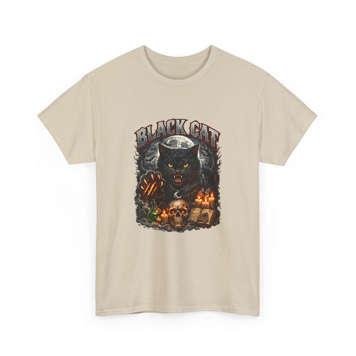 Black Cat Moonlight Unisex T-Shirt