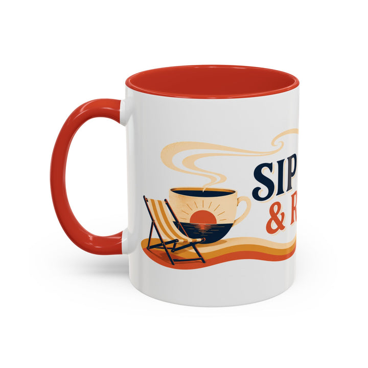 Sip Back and Relax Accent Coffee Mug